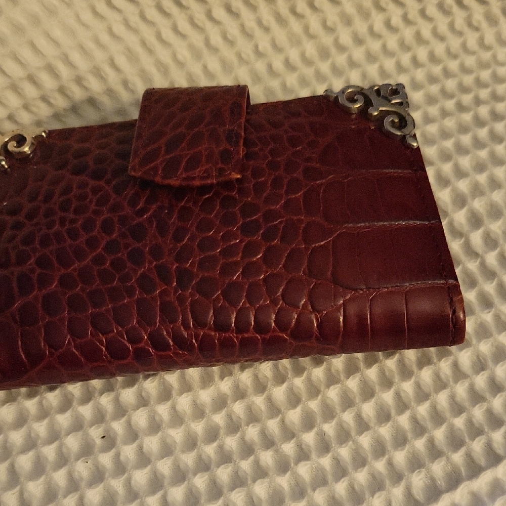 Brighton Brown Crocodile Pattern Wallet - image 1